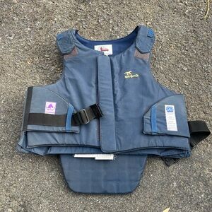 Flex rider adult medium equestrian, safety vest blue